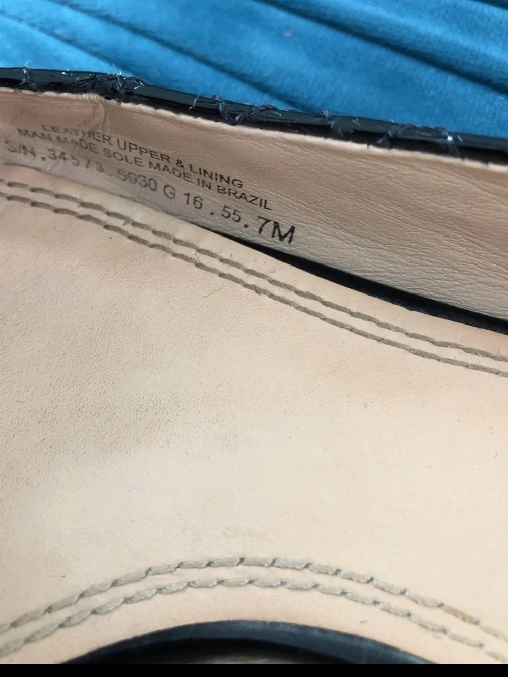 Tory Burch Black Quilted Patent Ballet Flats with Gold Logo